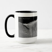 Tasse de café de deux loups gris (Gauche)