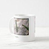 Tasse de café de devenez écolo avec l'écriture (Devant gauche)