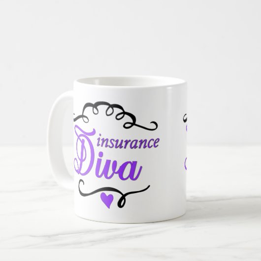 Tasse de café de diva d'assurance (Devant gauche)