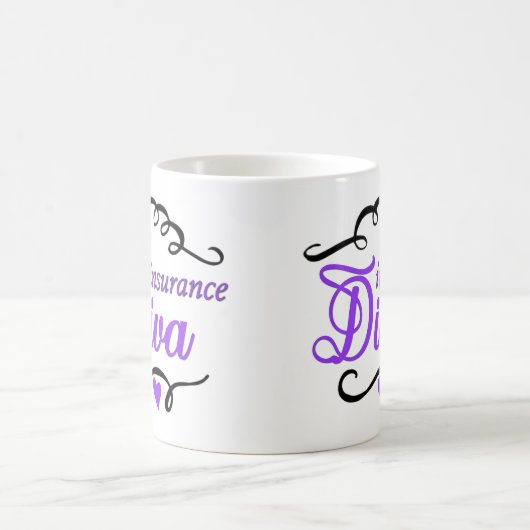 Tasse de café de diva d'assurance (Centre)