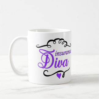 Tasse de café de diva d'assurance