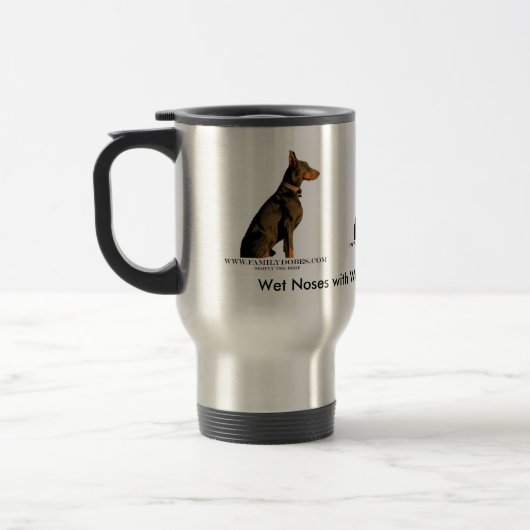 Tasse de café de dobermann (Gauche)