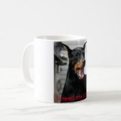 Tasse de café de dobermann (Devant gauche)