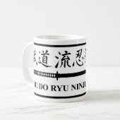 Tasse de café de Dojo de Budo Ryu Ninjutsu (Devant gauche)