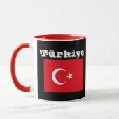 Tasse de café de drapeau de la Turquie/Türkiye (Gauche)
