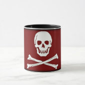 Tasse de café de drapeau de pirate de jolly roger (Centre)