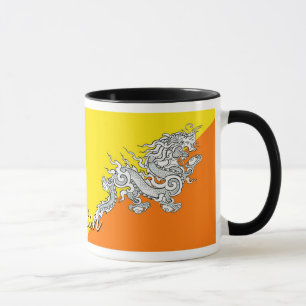 Tasse de café de drapeau du Bhutan