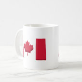 Tasse de café de drapeau du Canada (Devant gauche)