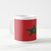Tasse de café de drapeau du Maroc (Devant gauche)