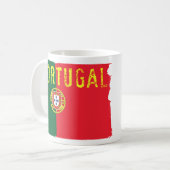 Tasse de café de drapeau du Portugal (Devant gauche)