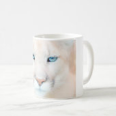 Tasse de café de faune de visage de puma (Devant droit)