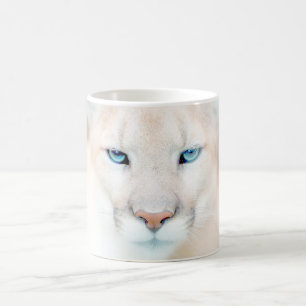 Tasse de café de faune de visage de puma