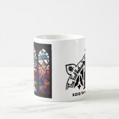 Tasse de café de fenêtre rose (Centre)