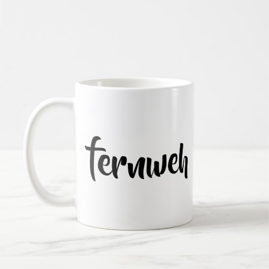 tasse de café de fernweh (Gauche)