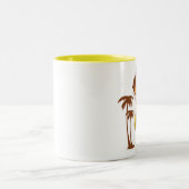 Tasse de café de fille de danse polynésienne (Centre)