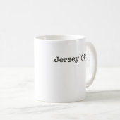 Tasse de café de fille du Jersey (Devant droit)