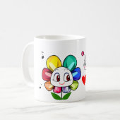 Tasse de café de fleur de bijou (Devant gauche)
