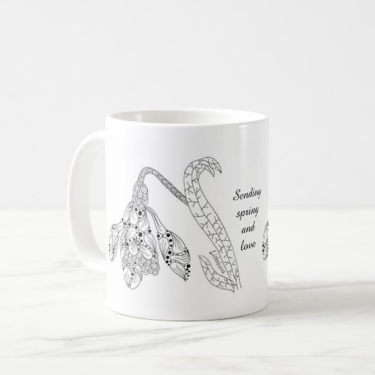 Tasse de café de fleur de Listakora - (Devant gauche)