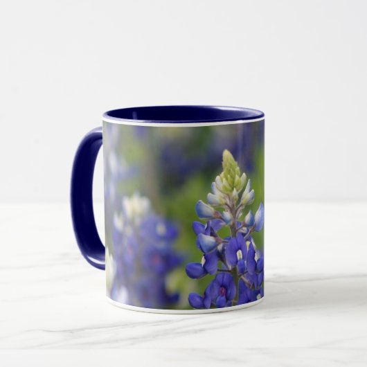 Tasse de café de fleur d'état de Bluebonnet de (Devant gauche)