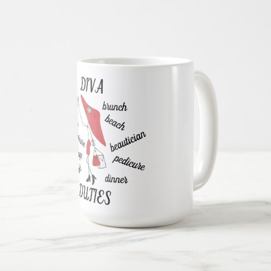 TASSE DE CAFÉ DE FONCTIONS DE DIVA (Devant droit)