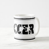 Tasse de café de football (Devant droit)