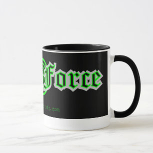 Tasse de café de force de geek