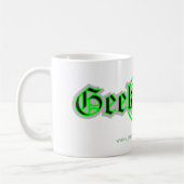Tasse de café de force de geek (blanche) (Gauche)