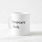 Tasse de café de geek de Shakespeare (Devant gauche)