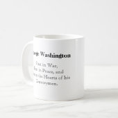 Tasse de café de George Washington (Devant gauche)