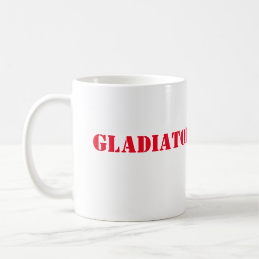 Tasse de café de gladiateur de scandale (Gauche)