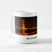 Tasse de café de golden gate bridge (Devant gauche)