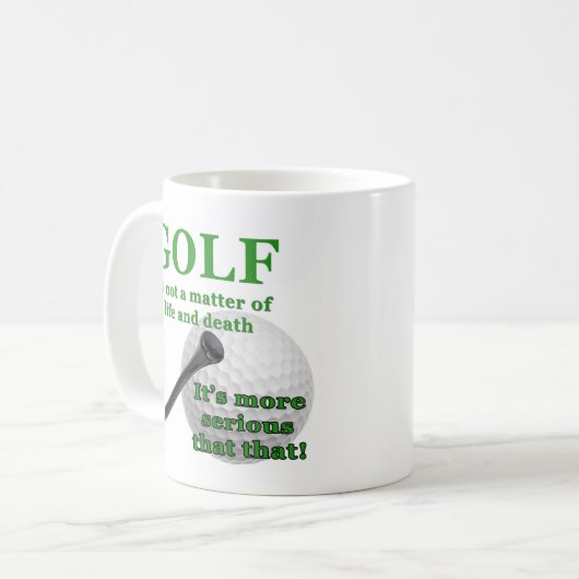 Tasse de café de golf (Devant gauche)