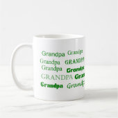 Tasse de café de grand-papa (vert) (Gauche)