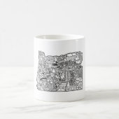 Tasse de café de griffonnage de l'Orégon (Centre)