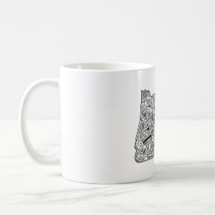 Tasse de café de griffonnage de l'Orégon