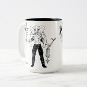 Tasse de café de guerrier de Ganesh (Devant gauche)
