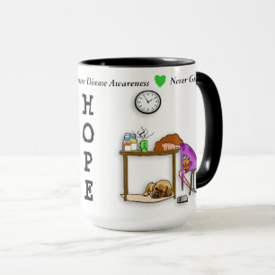 Tasse de café de guerrier de la maladie de Lyme NE