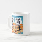 Tasse de café de guide de l'itinéraire 66 des (Devant gauche)