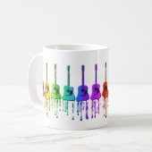 Tasse de café de guitares acoustiques (Devant gauche)