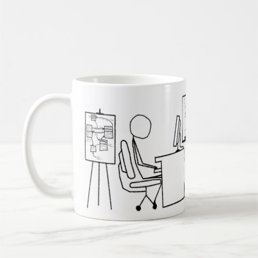 Tasse de café de Guru de conception (Gauche)
