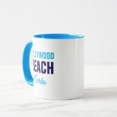 Tasse de café de Hollywood Beach Floride (Devant gauche)
