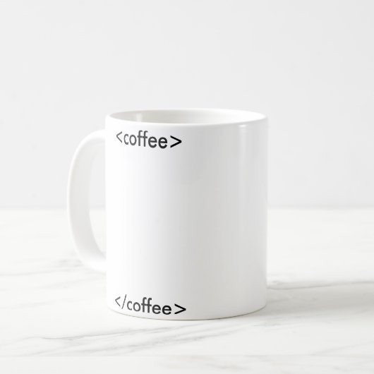 Tasse de café de HTML (Devant gauche)