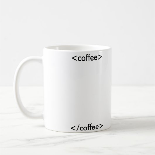 Tasse de café de HTML (Gauche)