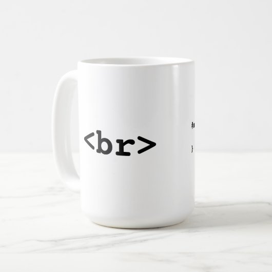 Tasse de café de HTML/CSS (#c0ffee <br>, (Devant gauche)