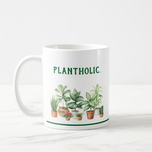 Tasse de café de jardinage propre avec écriture mo (Gauche)