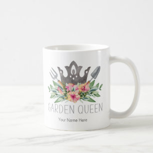 Tasse de café de jardinier à aquarelle Boho Queen 