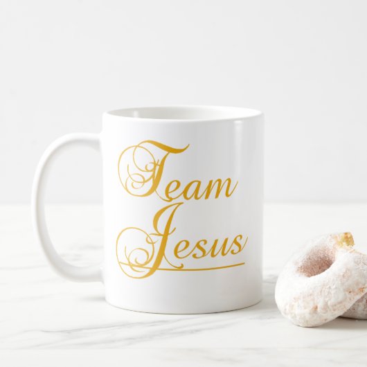 Tasse de café de Jésus d'équipe (Avec donut)