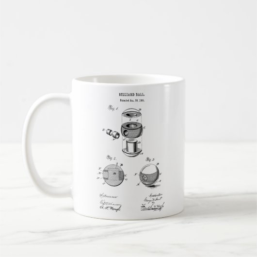 Tasse de café de jeu de piscine de modèle de (Gauche)