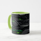 Tasse de café de jeu de technologie de carbone Cyb (Devant gauche)