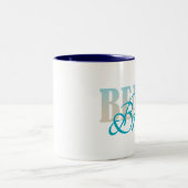 Tasse de café de jeune mariée de plage (Centre)